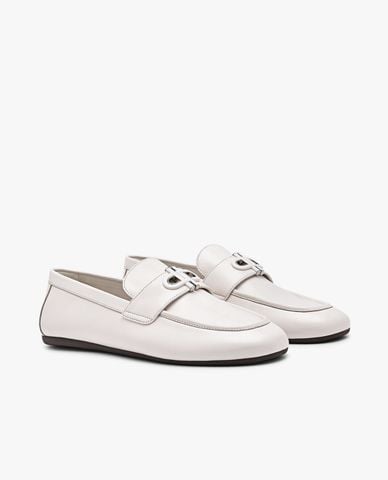  PEDRO - Giày lười nữ đế bệt mũi tròn Icon Leather 