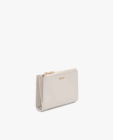  PEDRO - Ví nữ dáng ngắn phối zip Leather Bi Fold 