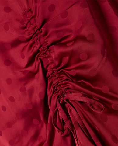  TED BAKER - Đầm midi cổ V tay lở rút dây Rivvaa 