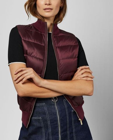  TED BAKER - Áo khoác kiểu nữ sát nách cổ trụ Lyydia 