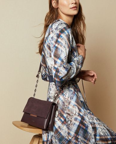 TED BAKER - Túi đeo chéo da lộn Rhodda 