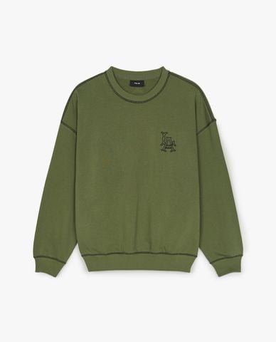  MLB - Áo sweatshirt unisex Basic Coopers Logo Mega Overfit 