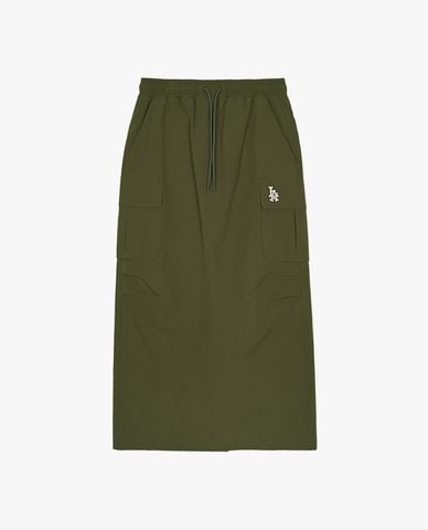  MLB - Chân váy chữ A midi phối túi hộp Cargo 