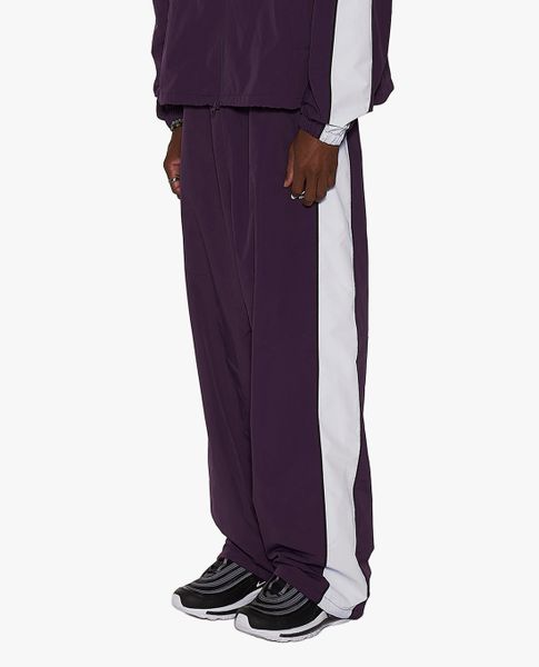  NERDY - Quần dài unisex ống rộng lưng thun Line Woven 