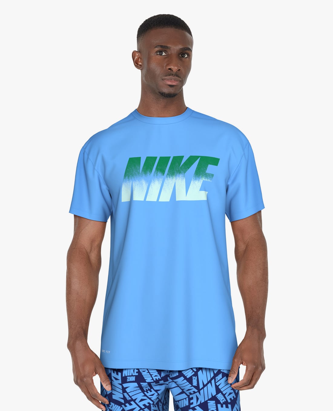 NIKE SWIM - Áo bơi nam cổ tròn tay ngắn Hydroguard