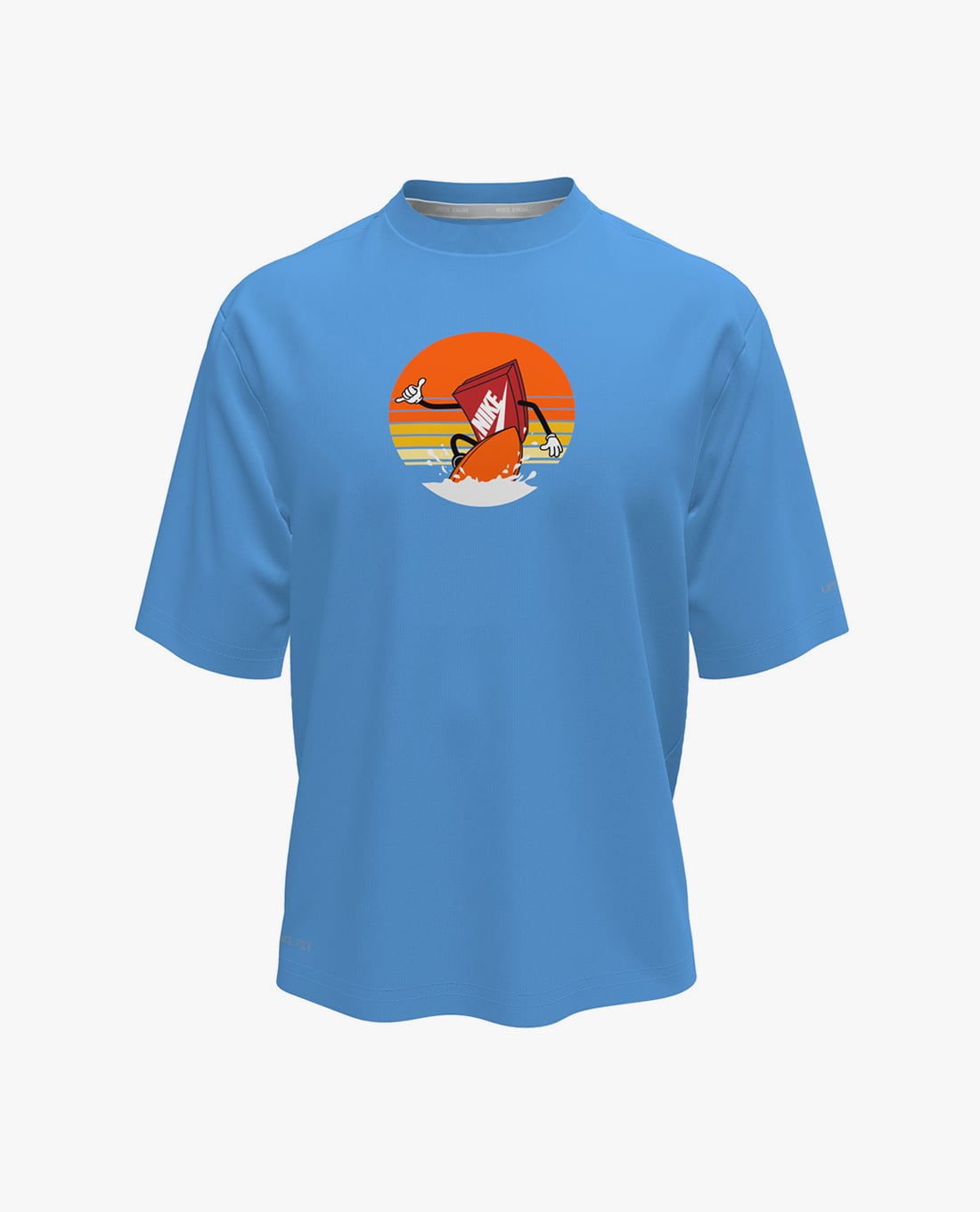 NIKE SWIM - Áo bơi bé trai cổ tròn tay ngắn Hydroguard