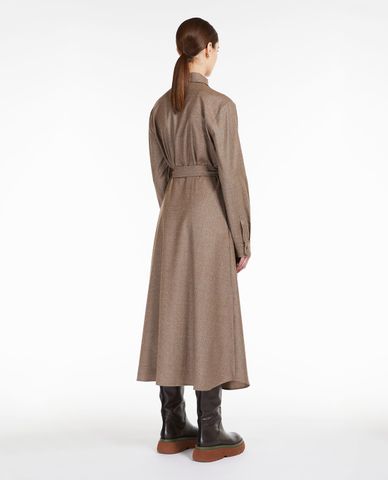  WEEKEND MAX MARA - Đầm sơ mi midi phom suông tay dài Auronzo 