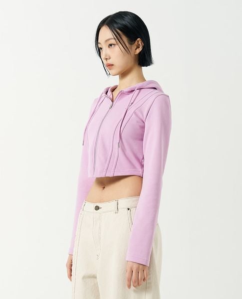  NERDY - Áo khoác croptop nữ tay dài Slim Fit 