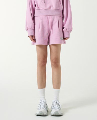  NERDY - Quần short nữ ống rộng lưng thun Cursive Logo 