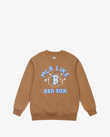  MLB - Áo sweatshirt cổ tròn tay dài Thunderstar Overfit 