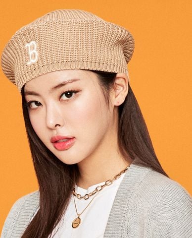  MLB - Nón beret tròn Knit 