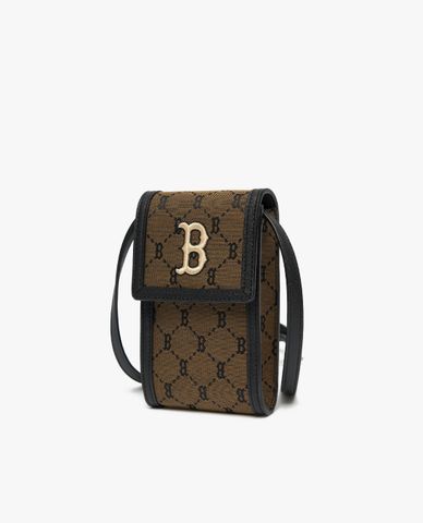  MLB - Túi đeo chéo chữ nhật Monogram Diamond Jacquard 