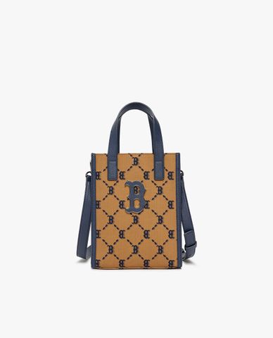  MLB - Túi đeo chéo chữ nhật Dia Monogram Jacquard Handphone 