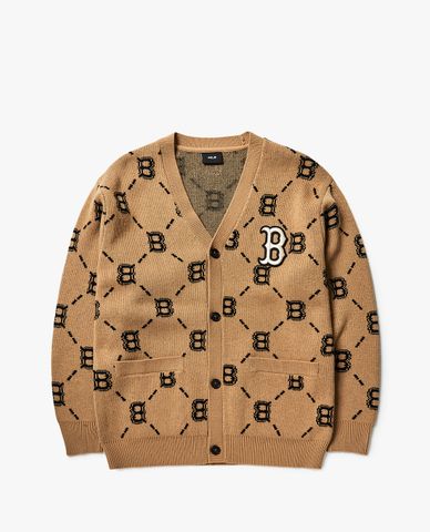  MLB - Áo khoác cardigan phom suông Diamond Monogram 