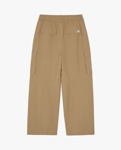  MLB - Quần dài nữ ống rộng lưng thun Varsity Cargo 