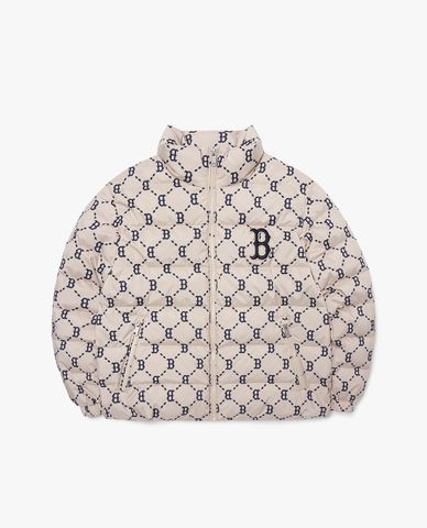  MLB - Áo khoác phao tay dài Diamond Monogram Mid Light 
