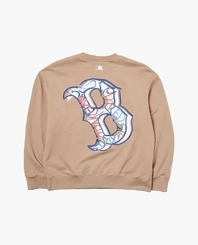  MLB - Áo sweatshirt unisex cổ tròn tay dài Basic 