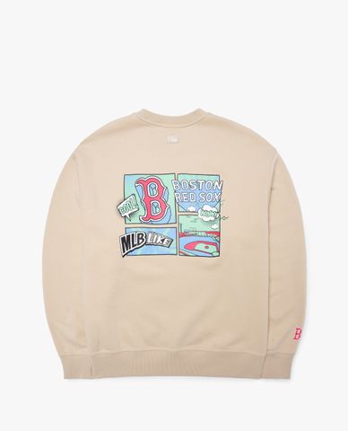  MLB - Áo sweatshirt unisex tay dài LIKE Cartoon Mega Overfit 