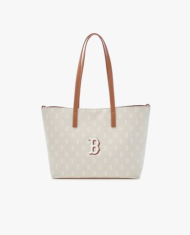  MLB - Túi tote nữ phom chữ nhật Classic Monogram Jacquard 