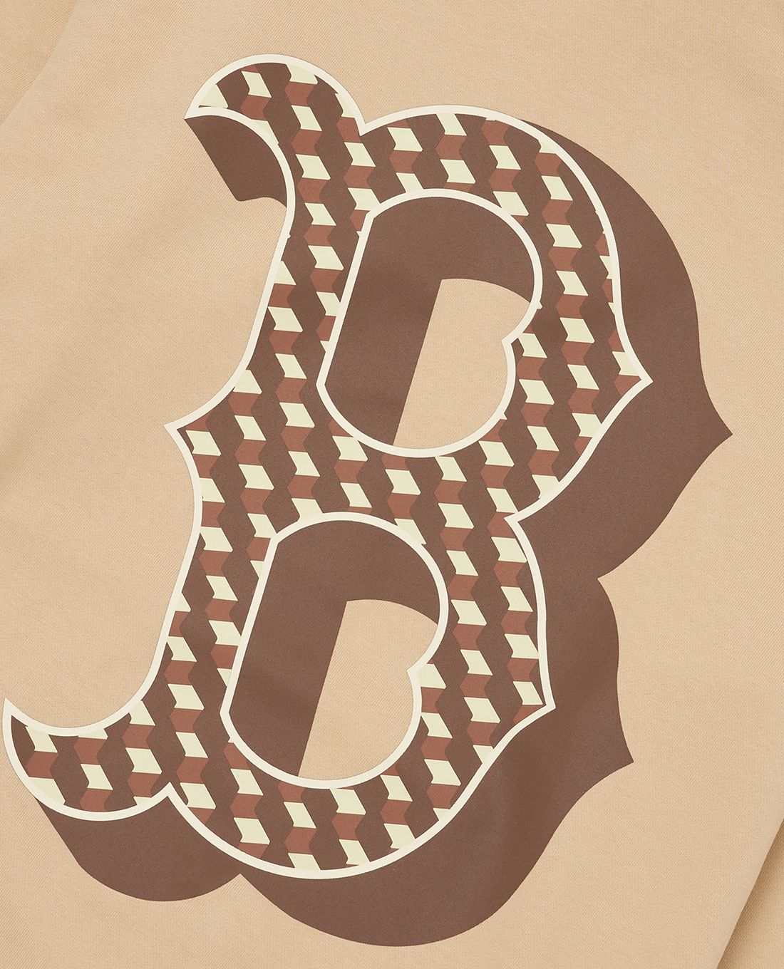 MLB - Áo hoodie tay dài phối mũ Cube Monogram Big Logo Overfit