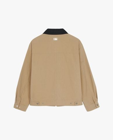  MLB - Áo khoác sơ mi unisex cổ bẻ tay dài Basic Collar Work 