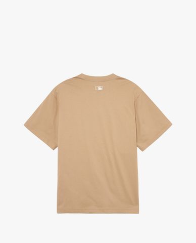  MLB - Áo thun unisex cổ tròn tay ngắn hiện đại 