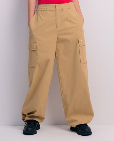  MLB - Quần ống rộng nữ lưng thun Varsity 