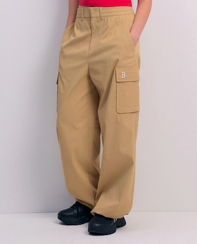  MLB - Quần ống rộng nữ lưng thun Varsity 