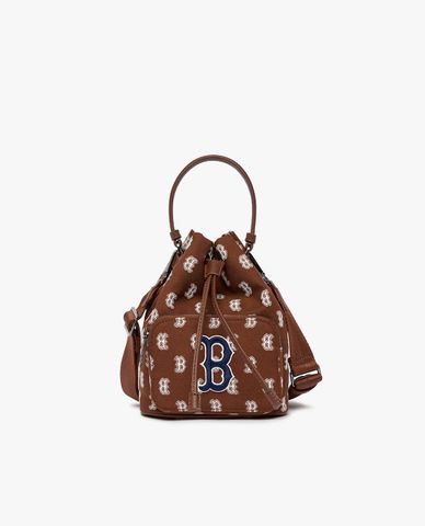  MLB - Túi rút dây Monogram Jacquard Bucket 
