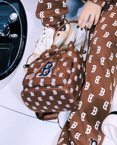  MLB - Túi rút dây Monogram Jacquard Bucket 