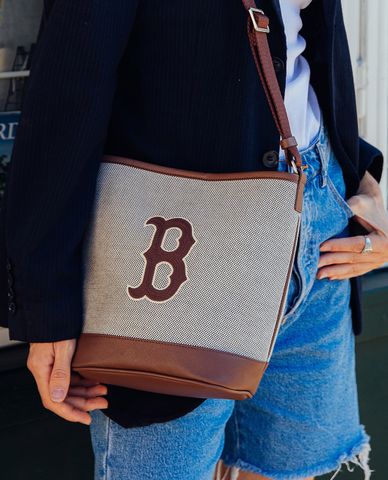  MLB - Túi đeo chéo Basic Big Logo Canvas 