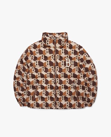 MLB - Áo khoác phao tay dài Cube Monogram All Over 