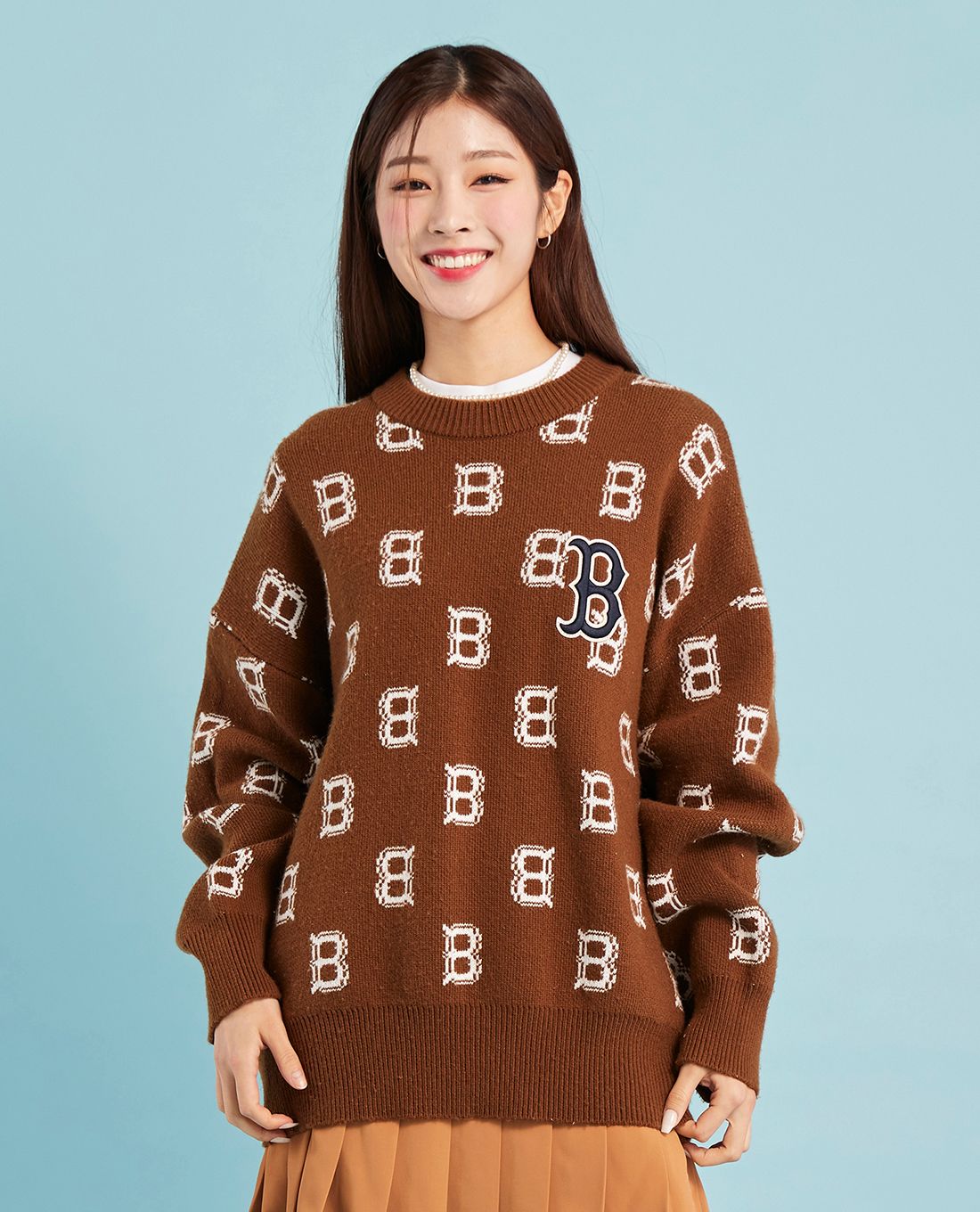 Áo Sweater MLB Monogram New York Black  GIAYSAUVN