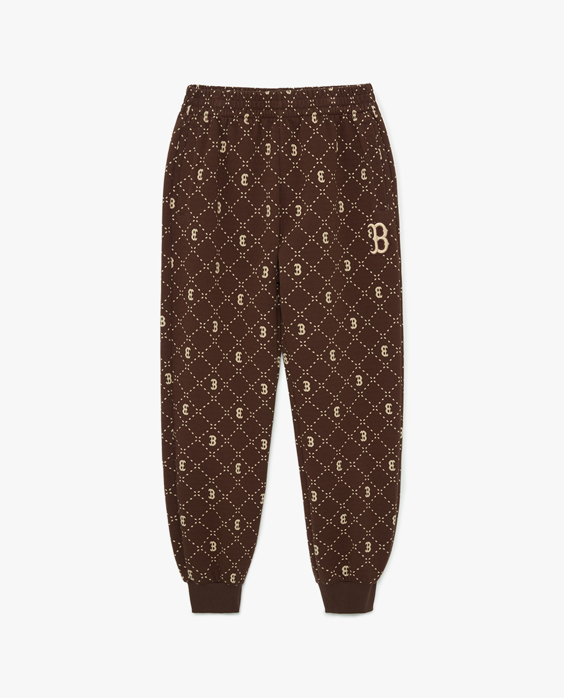 MLB - Quần jogger unisex lưng thun Diamond Monogram Jacquard