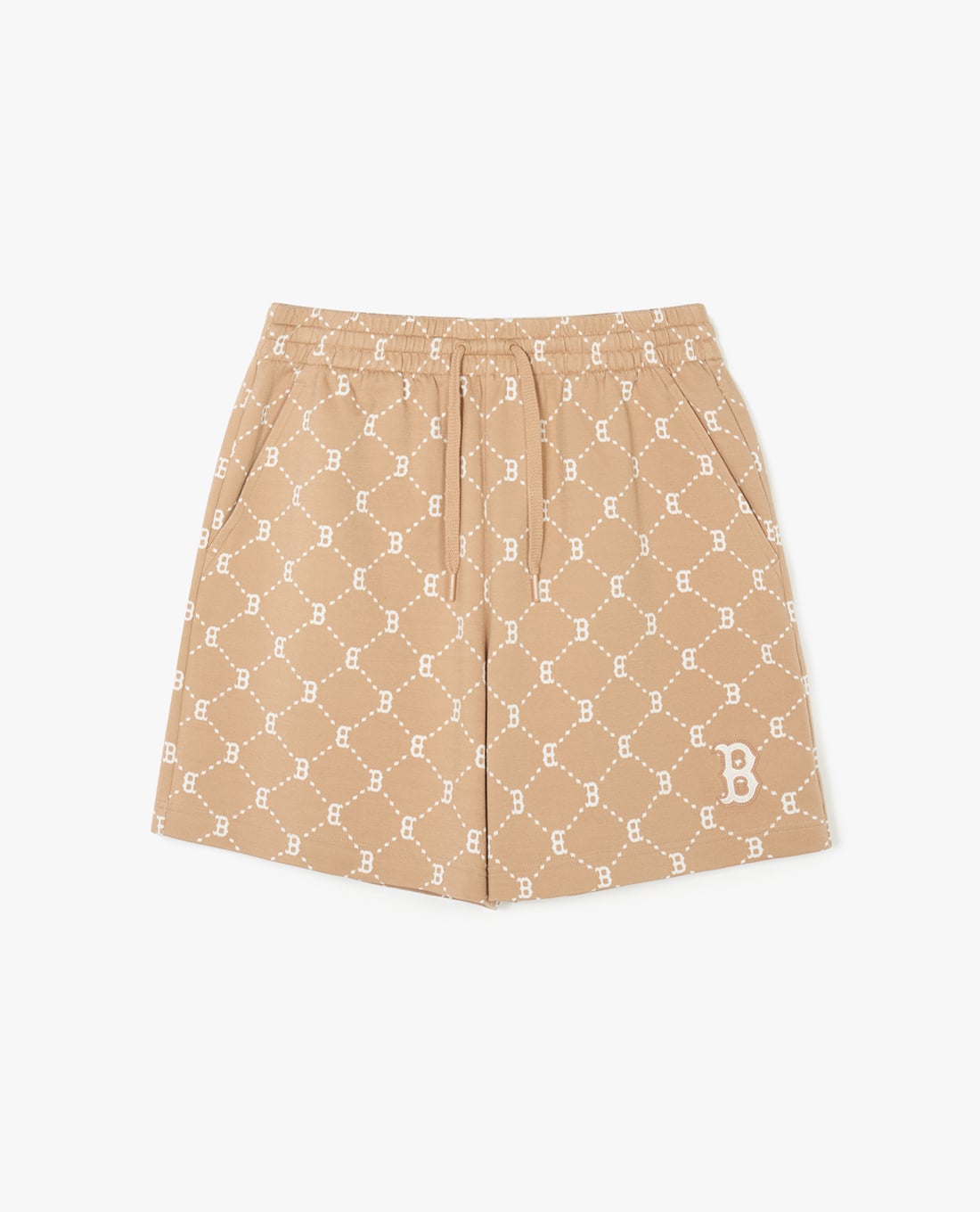 MLB - Quần short unisex ống rộng lưng thun Diamond Monogram Jacquard