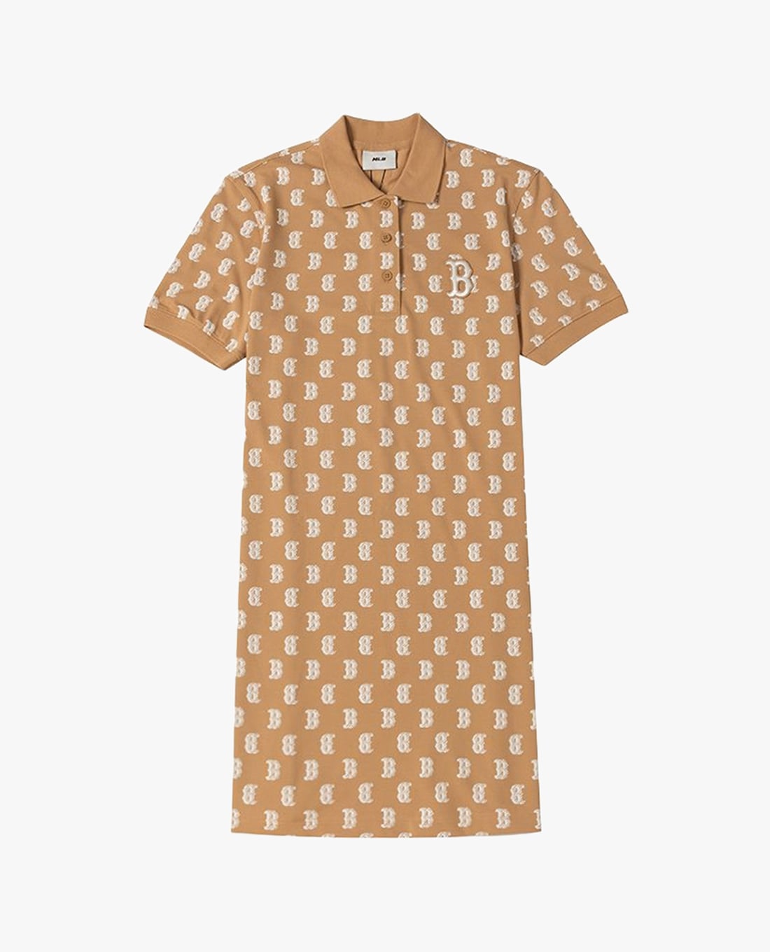 MLB - Đầm polo nữ cổ bẻ tay ngắn mini Mono Monogram Piqué