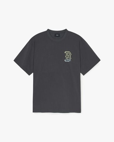  MLB - Áo thun unisex cổ tròn tay ngắn Basic Color Letter Mega 
