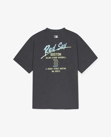  MLB - Áo thun unisex cổ tròn tay ngắn Basic Color Letter Mega 