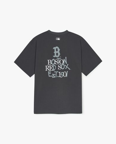  MLB - Áo thun unisex cổ tròn tay ngắn Basic Letter Mega 