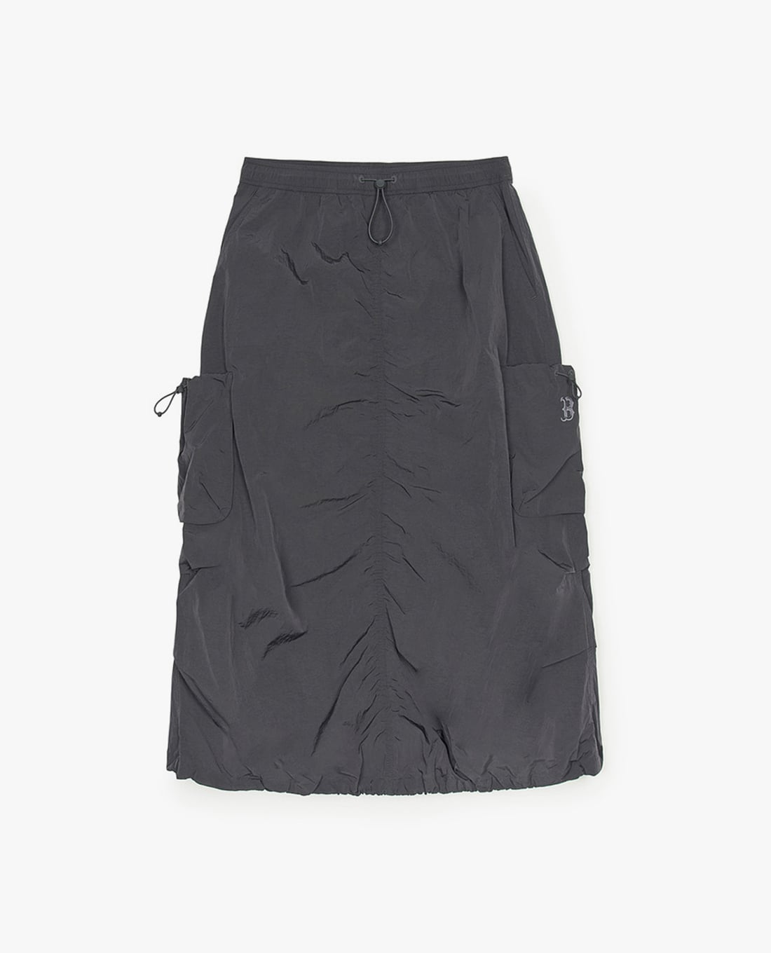 MLB - Chân váy phom suông midi Gorpcore Glossy Nylon