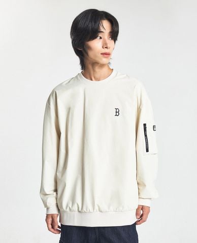  MLB - Áo sweatshirt unisex cổ tròn tay dài Basic Gorpcore 