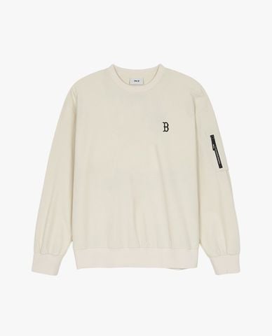  MLB - Áo sweatshirt unisex cổ tròn tay dài Basic Gorpcore 