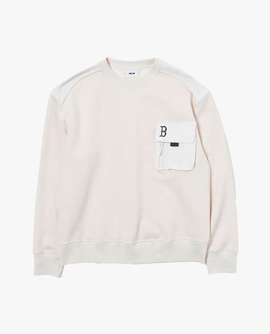  MLB - Áo sweatshirt unisex cổ tròn tay dài Gorpcore 
