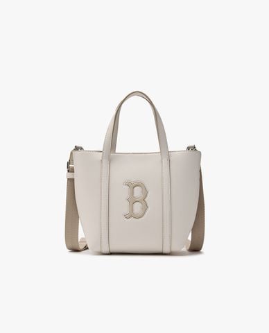  MLB - Túi tote nữ phom hình thang Basic PU 