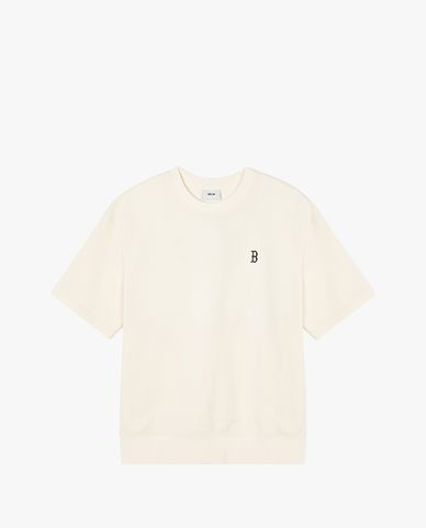  MLB - Áo thun unisex cổ tròn tay ngắn phối logo nhỏ New York Yankees 