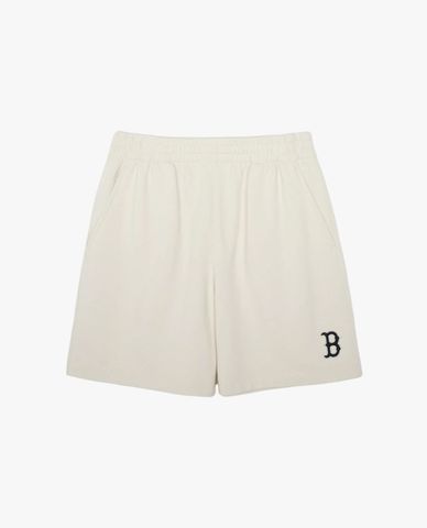  MLB - Quần short unisex ống rộng lưng thun Basic 