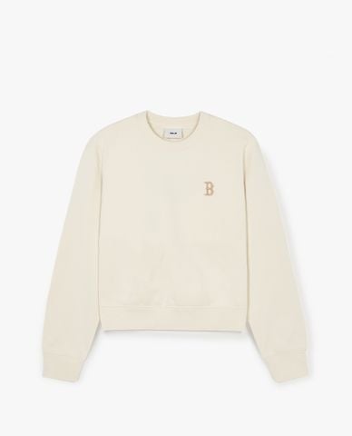  MLB - Áo sweatshirt nữ cổ tròn phom croptop Basic Small Logo 