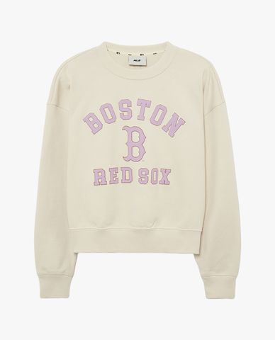  MLB - Áo sweatshirt nữ tay dài phom croptop Varsity 