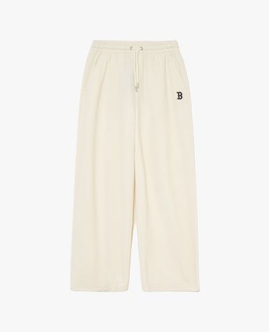  MLB - Quần dài nữ ống rộng lưng thun Velvet Wide New York Yankees 