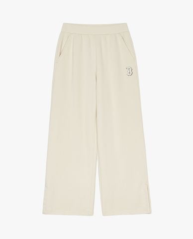  MLB - Quần dài nữ ống rộng lưng thun Boston Red Sox 